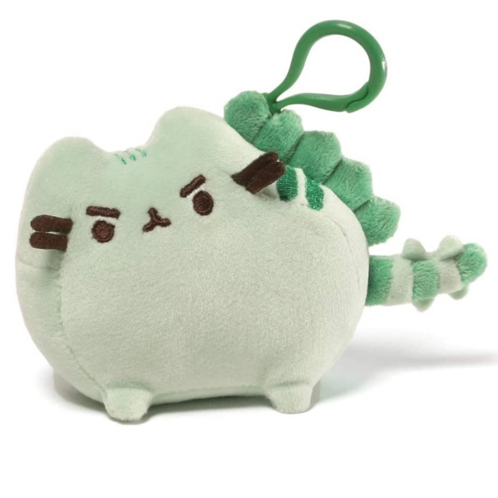 GUND Pusheen Pusheenosaurus Dinosaur Cat Plush Backpack Clip-On